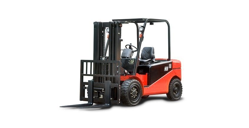 J Series 4.0 - 5.0 Ton Electric Powered Forklift , Four Wheel Electric Stacker Truck