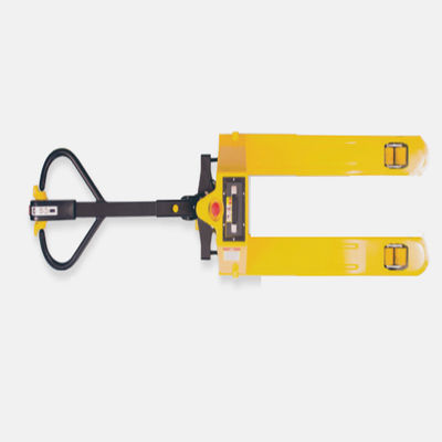 DC มอเตอร์เครื่องยนต์รถลากพาเลทด้วยความยาวส้อม 1220 มม. Pu ยางแรงดันไฟฟ้า 24v